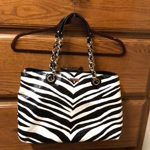 Kate Spade Helena Pastiche zebra tote